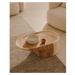 Konferenčný stolík z masívu munggur v prírodnej farbe 50x90 cm Mosi – Kave Home