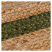 Kusový koberec Grace Jute Natural/Green - 160x230 cm Flair Rugs koberce