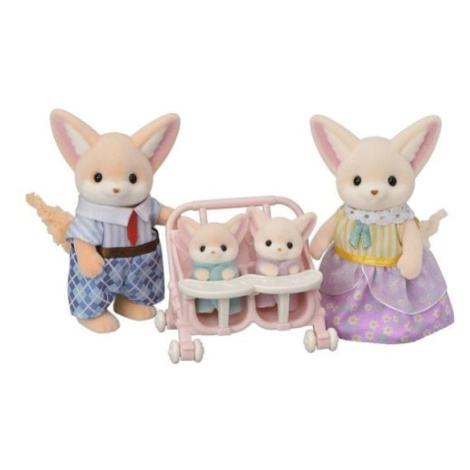 Sylvanian Families Rodina líšiek Fenek s dvojčatami