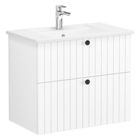 Kúpeľňová skrinka s umývadlom VitrA Root 80x67x46 cm biela mat ROOTG80WINTS