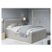Béžová zamatová dvojlôžková posteľ Mazzini Beds Afra, 180 x 200 cm