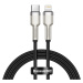 Dátový kábel Baseus Cafule Metal USB-C - Lightning  20W 1,0 m čierny
