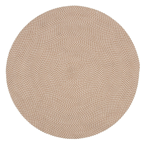 Béžový koberec z recyklovaného plastu La forma Rodhe, ø 150 cm Kave Home