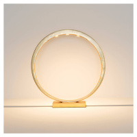 Stolová LED lampa Asterisco kruhová zlatá stmievač