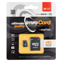 Pamäťová karta Imro microSD (TransFlash) 8 GB s adaptérom CLASS
