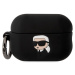 Karl Lagerfeld 3D Logo NFT Karl Head Silikónové Puzdro pre Airpods Pro 2 Black