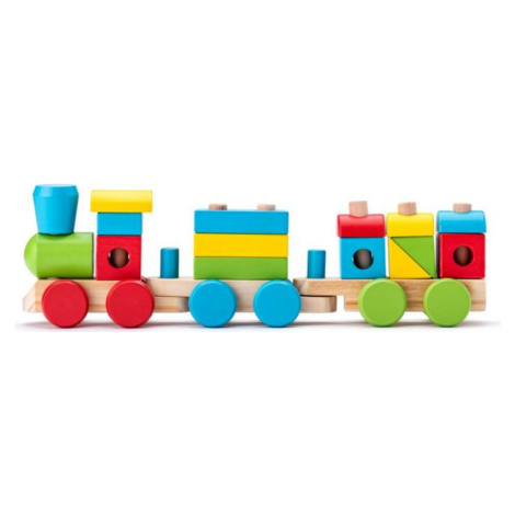 Woody Drevený skladací nákladný vlak - dva vagóny