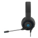 HP DHE-8011, sluchátka s mikrofonem, ovládání hlasitosti, černá, 2.0, podsvícená, 3.5 mm jack + 