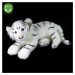 Rappa Plyšový tiger biely, 60 cm ECO-FRIENDLY