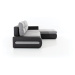NABBI Otelo L rohová sedačka s rozkladom a úložným priestorom sivá (Sawana 05) / biela (Soft 17)
