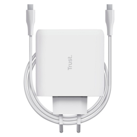 Trust Maxo 100W USB-C nabíjací adaptér + 2m USB-C kábel, biely