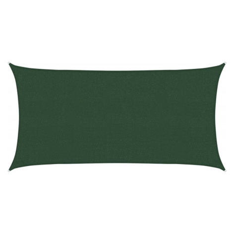 vidaXL Tieniaca plachta 160 g/m² tmavozelená 2,5x5 m HDPE