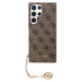 Guess 4G Charms Zadný Kryt pre Samsung Galaxy S24 Ultra Brown