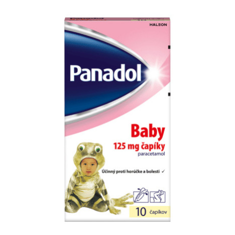 PANADOL Baby čapíky 125 mg od 9kg+ 10 ks