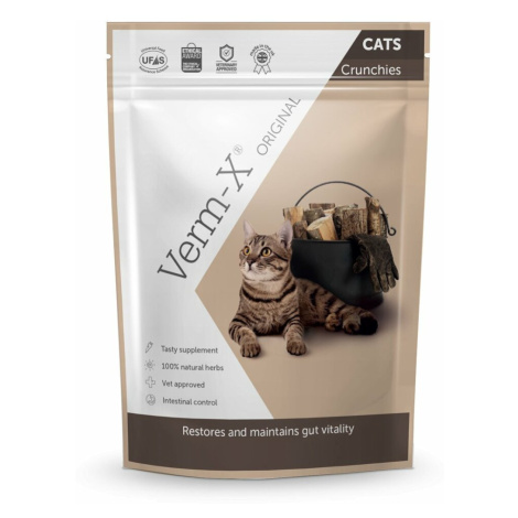 VERM-X Prírodné granule proti črevným parazitom pre mačky 120 g
