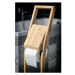 AQUALINE BI026 Bambus stojan s držiakom na toaletný papier a WC štětku, hranatý