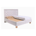 Čalúnená posteľ Elizabeth 180x200, béžová, vrátane matraca
