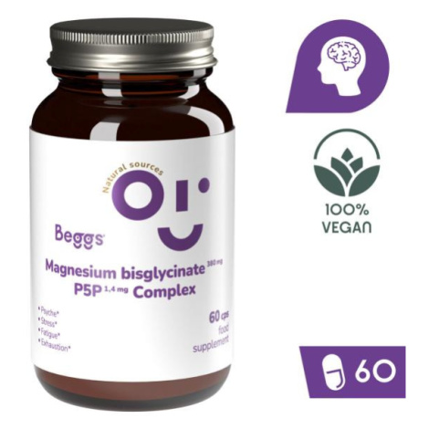 Beggs Magnesium bisglycinate 380 mg + P5P COMPLEX 1,4 mg (60 kapsúl)