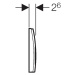 Geberit Geberit, splachovacie tlačidlo pre modul Delta35, UP100, biela, 115.135.11.5