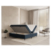 Tmavomodrá boxspring posteľ s úložným priestorom 140x200 cm Araya – Maison de Rêve