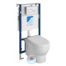 SAPHO - Závesné WC ABSOLUTE Rimless s podomietkovou nádržkou a tlačidlom Schwab, biela 10AB02002