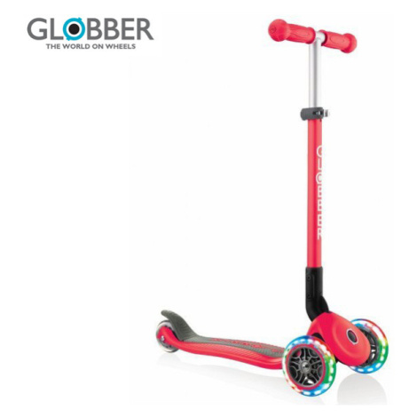 Globber Kolobežka Primo Foldable Lights Red