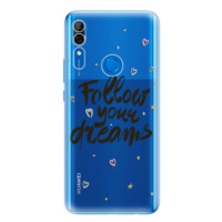 Odolné silikónové puzdro iSaprio - Follow Your Dreams - black - Huawei P Smart Z