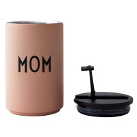 Ružový/béžový termo hrnček 350 ml Mom – Design Letters