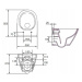 Cersanit City Oval CleaOn, závesná wc misa bez sedátka, biela, K35-025
