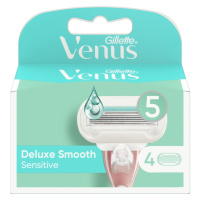 GILLETTE Venus Deluxe Smooth Sensitive Náhradné hlavice 4 ks