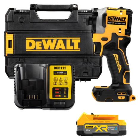 DEWALT 18V XR 1/4” Hex aku rázový uťahovák,1x 1,7 Ah POWERSTACK DCF850E1T-QW