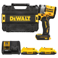 DEWALT 18V XR 1/2” Aku rázový uťahovák s poistnou guličkou, 2x 2,0 Ah DCF922D2T-QW