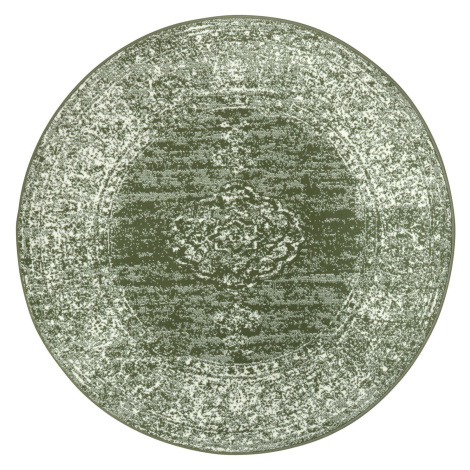 Kusový koberec Gloria 105519 Green kruh Rozmery kobercov: 160x160 (priemer) kruh Hanse Home