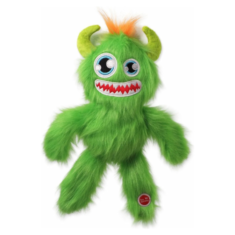 Hračka Dog Fantasy Monsters strašidlo pískacie chlpaté zelené 35cm