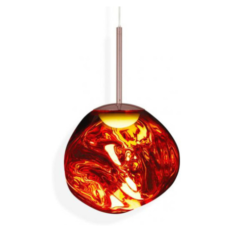 Tom Dixon LED závesná lampa Melt Mini, Ø 28 cm, meď