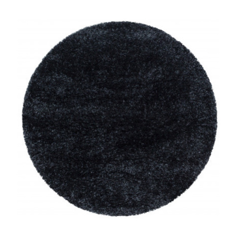 Kusový koberec Brilliant Shaggy 4200 Black kruh Rozmery kobercov: 80x80 (priemer) kruh Ayyildiz