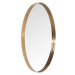 Okrúhle zrkadlo s rámom v medenej farbe Kare Design Round Curve, ⌀ 100 cm