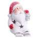 Červeno-biela svetelná dekorácia s vianočným motívom Santa Claus – Casa Selección