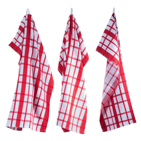 Utierky z egyptskej bavlny MÁJA červená 50 x 70 cm 3 ks