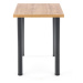 Sconto Jedálenský stôl MUDIX 2 dub wotan/čierna, 90x60 cm