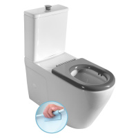 Sapho Sapho, DARIO RIMLESS WC kombi misa s nádržkou, spodný/zadný odpad, biela, MC102