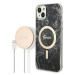 Kryt Guess Case + Charger Set iPhone 14 Plus 6,7" black hard case Marble MagSafe (GUBPP14MHMEACS