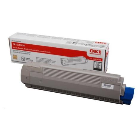 Čierny toner OKI pre C810/C830br> Kapacita: 8 000 str. pri 5 % pokrytí.