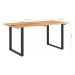 Jedálenský stôl akácie / čierna Dekorhome 180x90x76 cm,Jedálenský stôl akácie / čierna Dekorhome