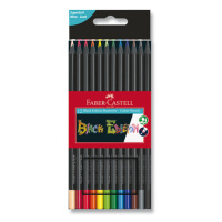 Pastelky Faber-Castell Black Edition - 12 farieb