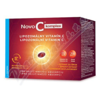 NOVO C  KOMPLEX Lipozomálny vitamín C s vitamínom D3 a zinkom 90 mäkkých kapsúl