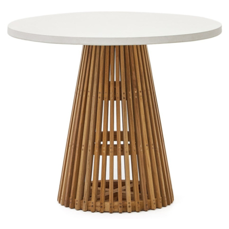 Okrúhly záhradný jedálenský stôl ø 90 cm Alcaufar – Kave Home