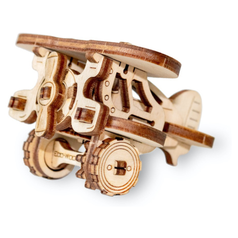 Malé drevené mechanické 3D puzzle - Lietadlo