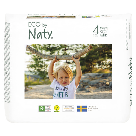 ECO BY NATY Nohavičky plienkové jednorázové 4 Pants 8-15 kg 22 ks