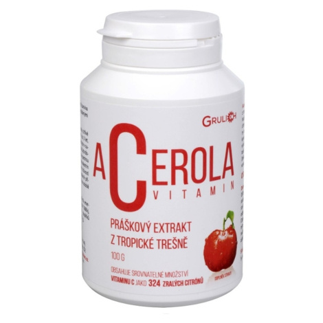 GRULICH Acerola vitamín C práškový extrakt z tropickej čerešne 100 g